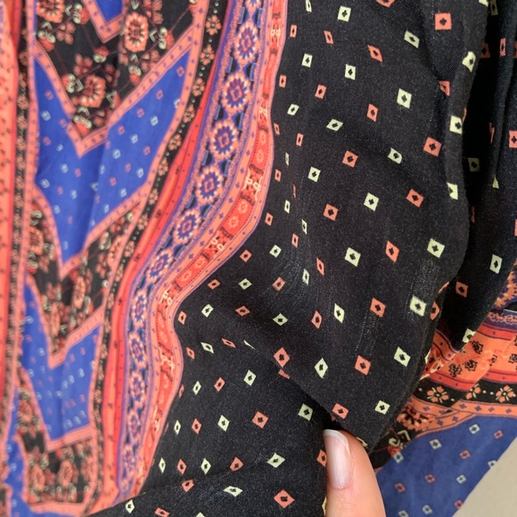 Free People Peacemaker Print Shapeless Dress - Picture 8 of 8